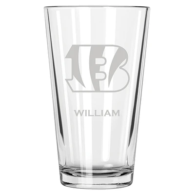 Cincinnati Bengals 16oz. Personalized Etched Pint Glass