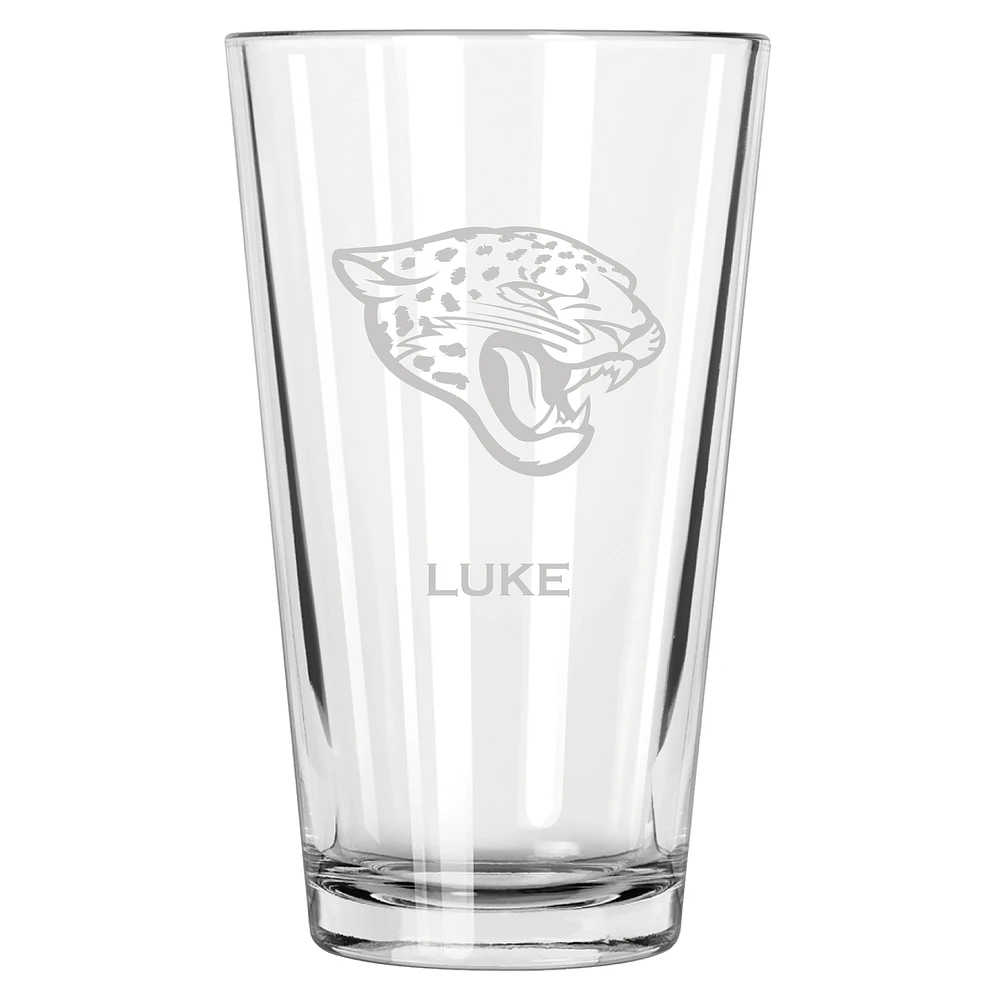 Jacksonville Jaguars 16oz. Personalized Etched Pint Glass