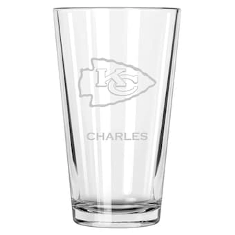 Kansas City Chiefs 16oz. Personalized Etched Pint Glass