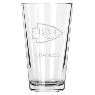 Kansas City Chiefs 16oz. Personalized Etched Pint Glass