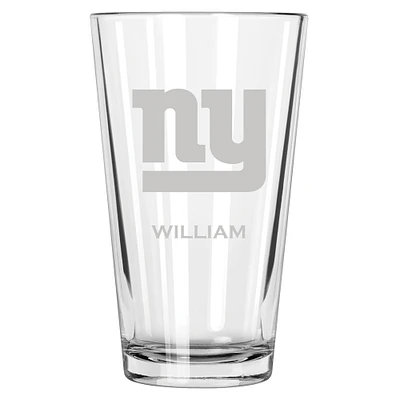 New York Giants 16oz. Personalized Etched Pint Glass