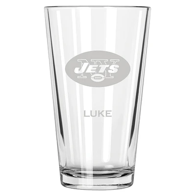 New York Jets 16oz. Personalized Etched Pint Glass