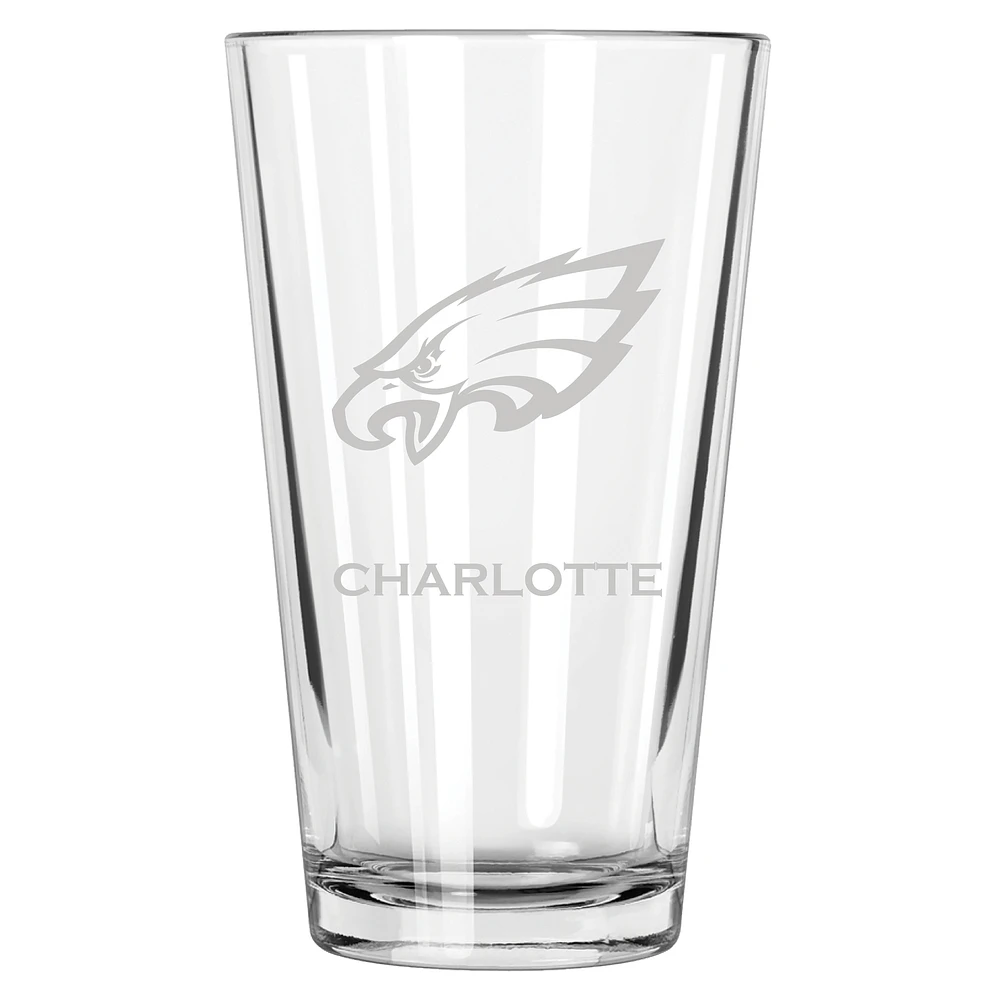 Philadelphia Eagles 16oz. Personalized Etched Pint Glass