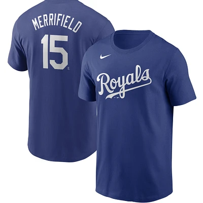 Men's Nike Royal Kansas City Royals Name & Number T-Shirt
