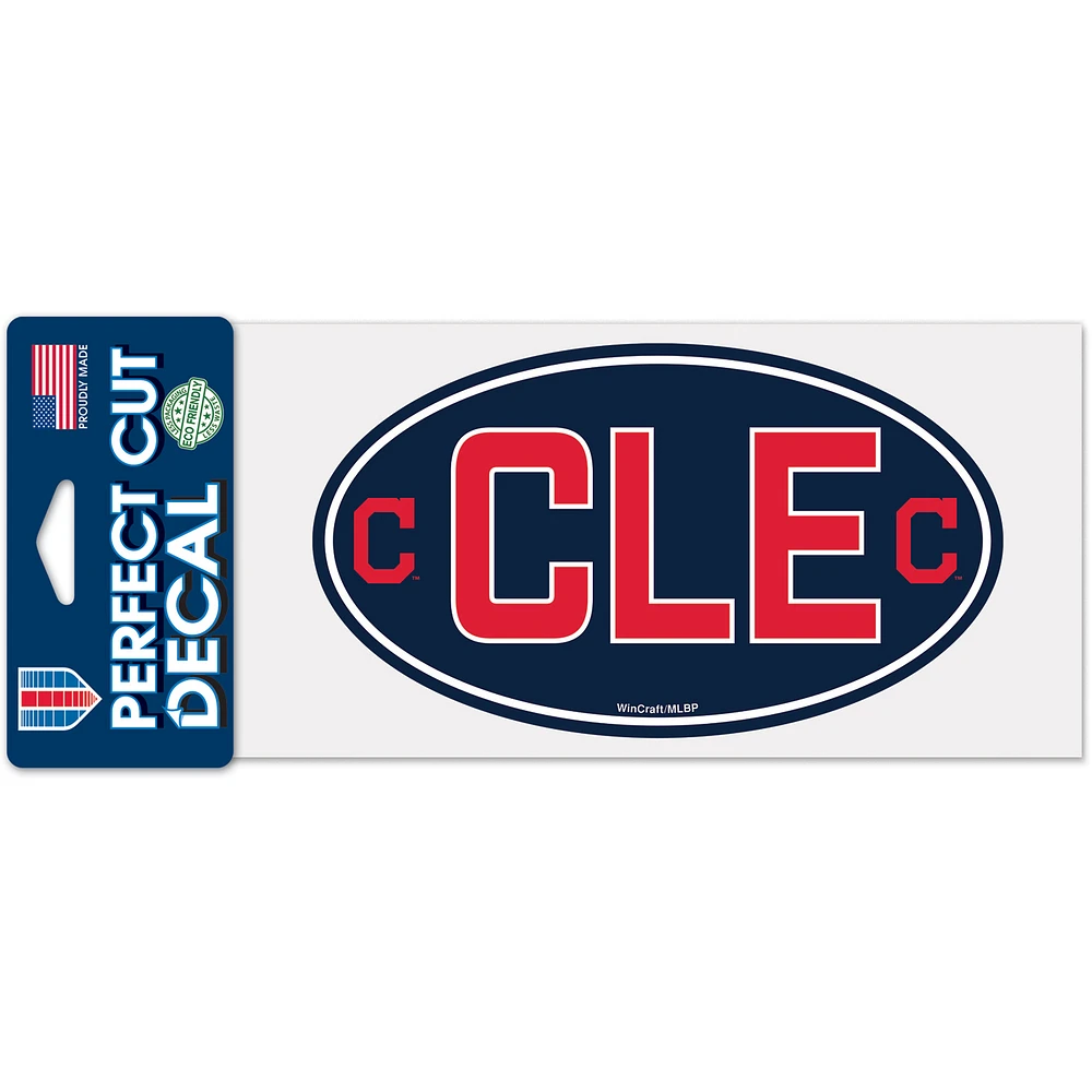 WinCraft Cleveland Indians 4" x 8" Perfect Cut Decal