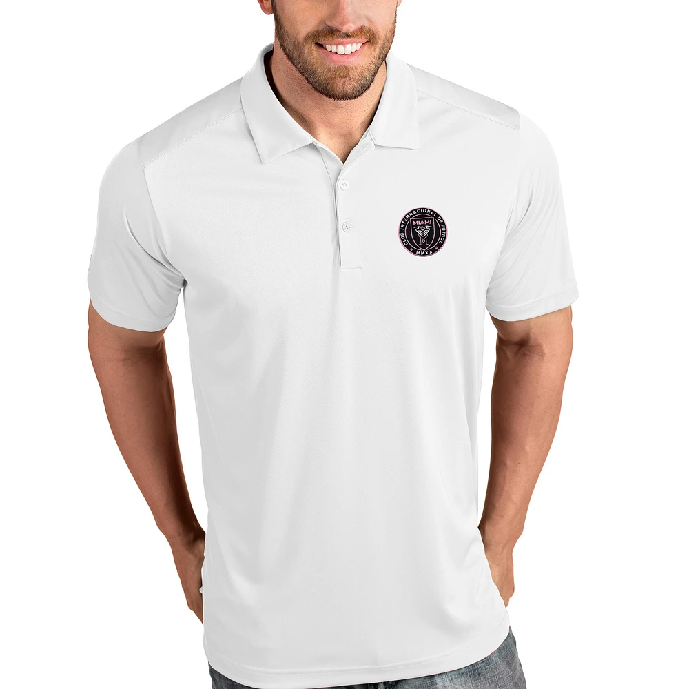 Men's Antigua White Inter Miami CF Tribute Polo