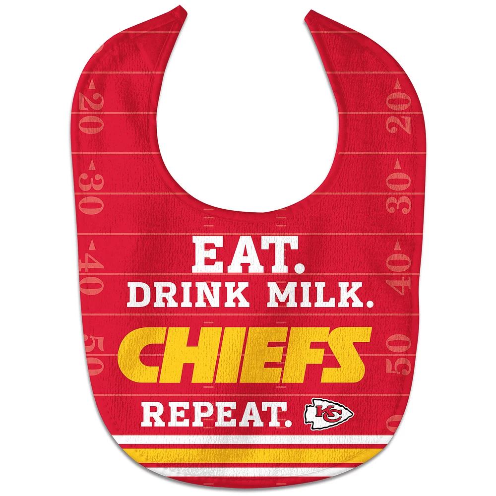 Newborn & Infant WinCraft Kansas City Chiefs Eat. Drink. Repeat. All-Pro Bib