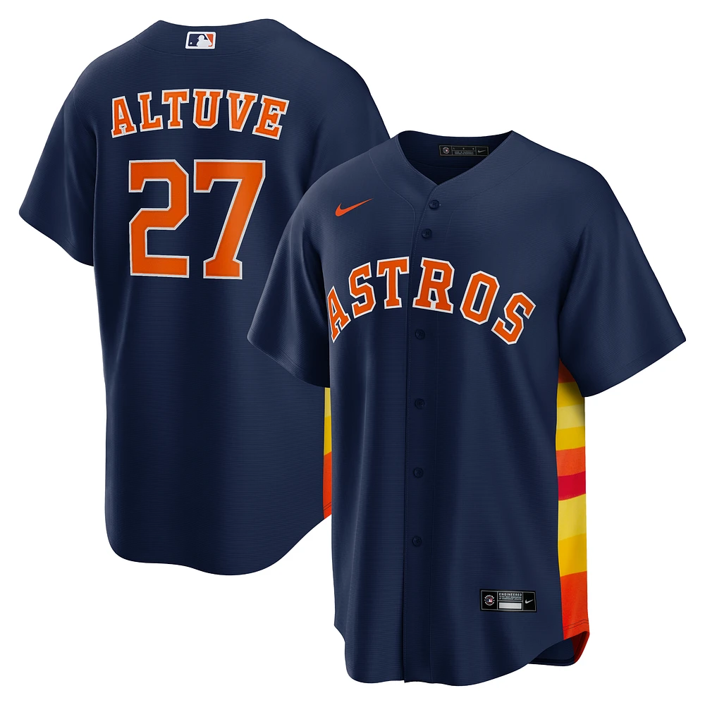 Men's Nike Jose Altuve Navy Houston Astros Alternate 2 Replica Jersey