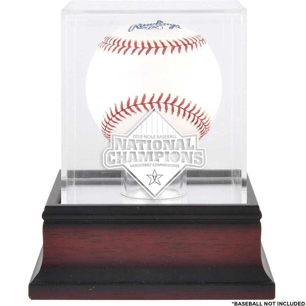Vanderbilt Commodores 2019 NCAA Men's Baseball College World Series National Champions Mahogany Championship Logo Display Case