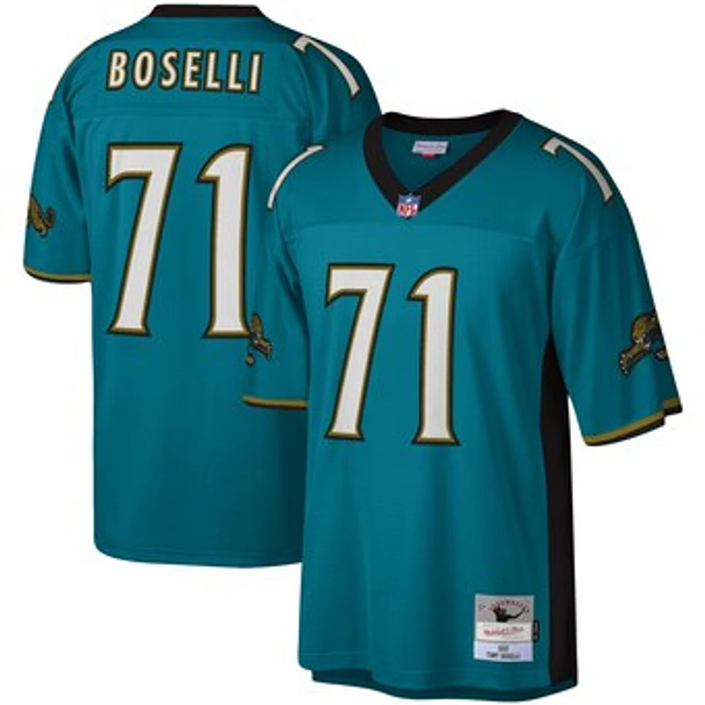 Men's Mitchell & Ness Tony Boselli Teal Jacksonville Jaguars Legacy Replica Jersey