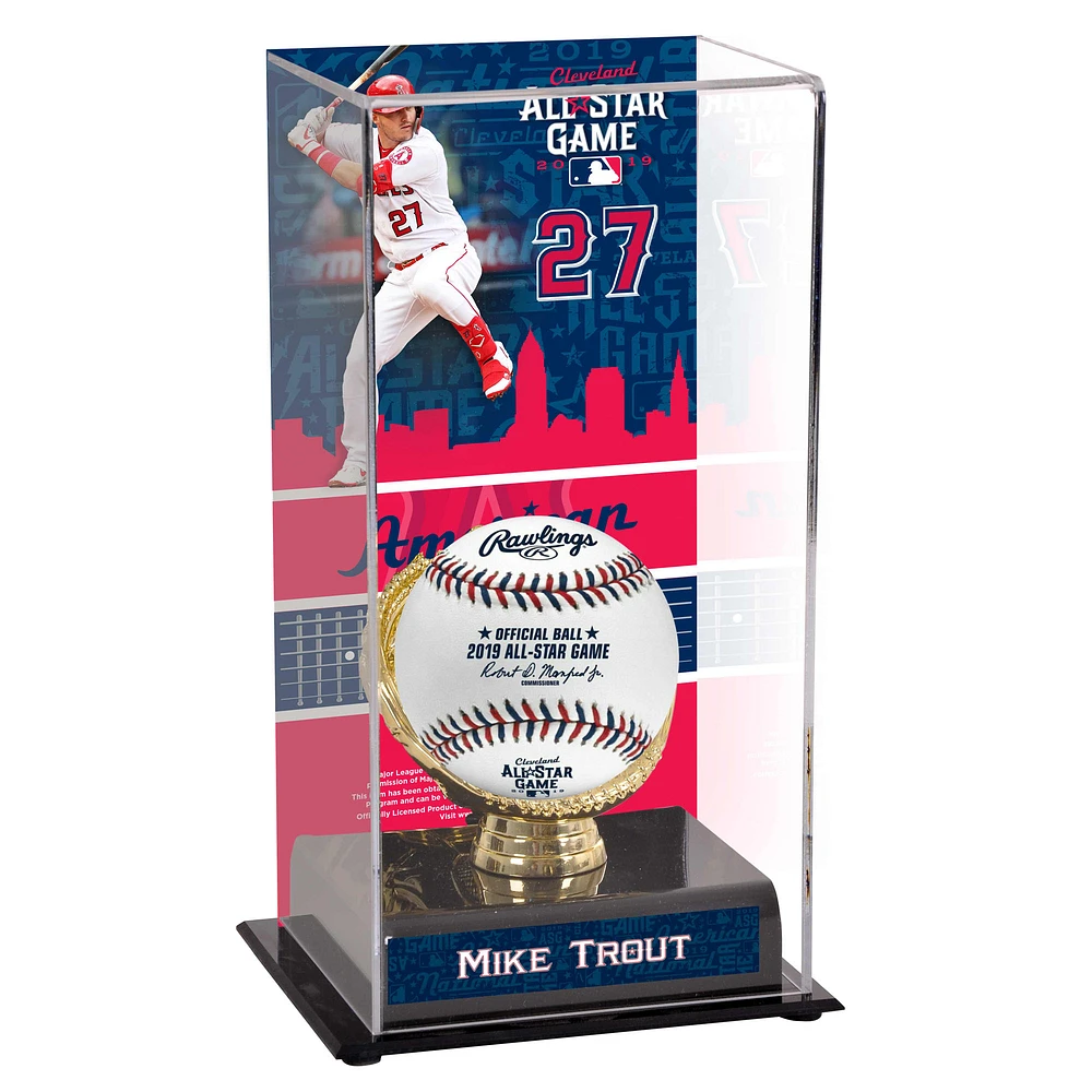 Mike Trout Los Angeles Angels MLB All-Star Game Gold Glove Display Case with Image