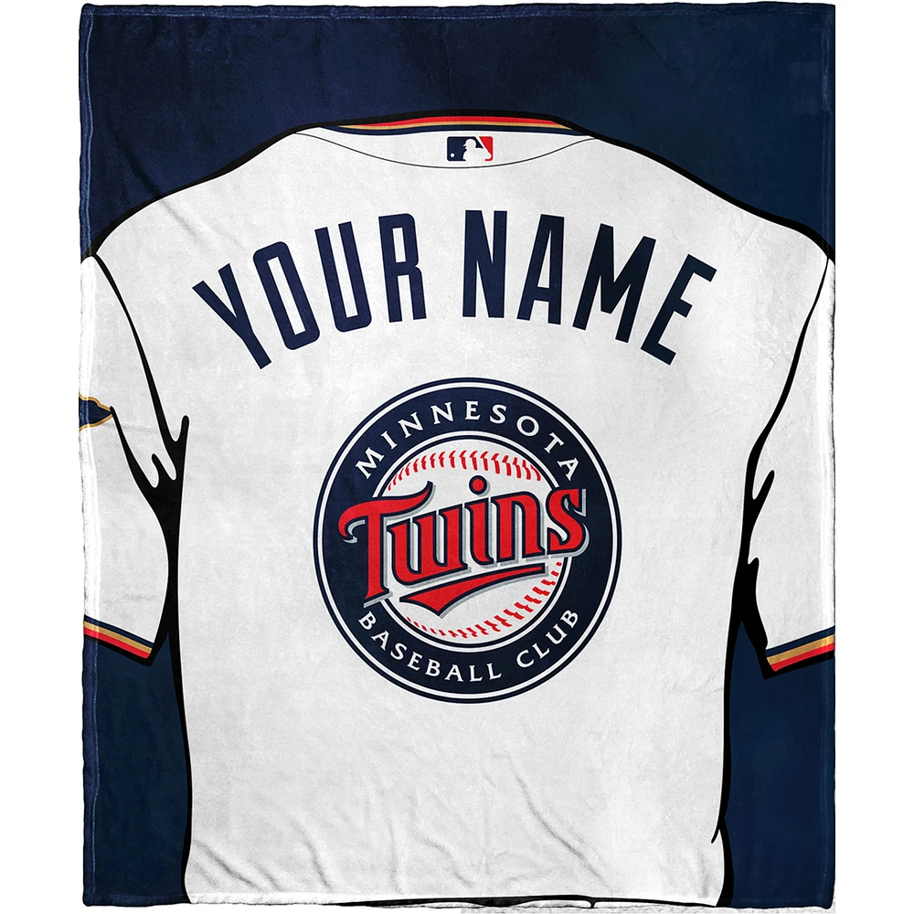 The Northwest Company Minnesota Twins 50'' x 60'' Personalized Silk Touch Sherpa Throw