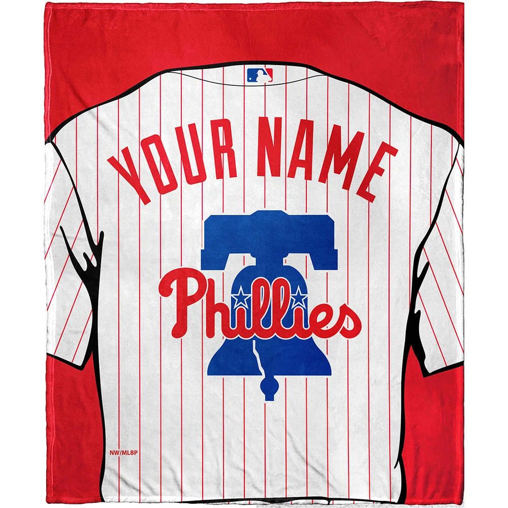 The Northwest Company Philadelphia Phillies 50'' x 60'' Personalized Silk Touch Sherpa Throw