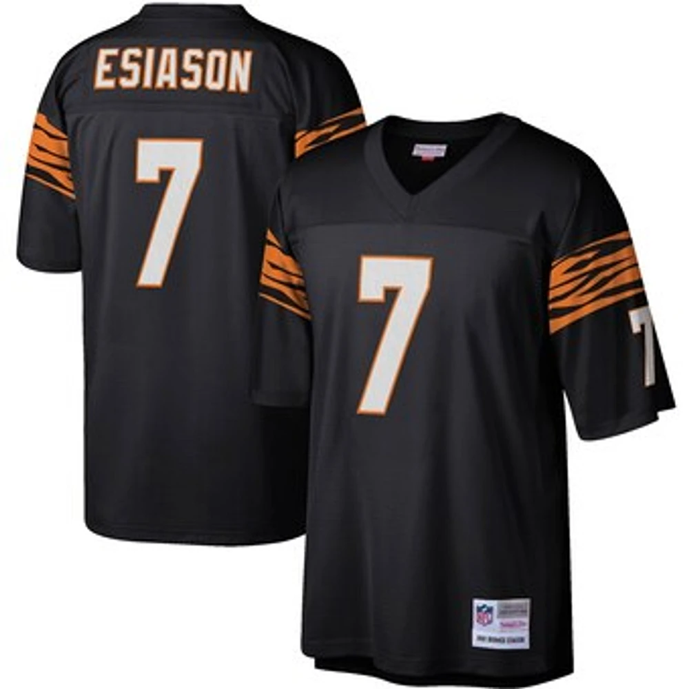 Men's Mitchell & Ness Boomer Esiason Black Cincinnati Bengals Legacy Replica Jersey