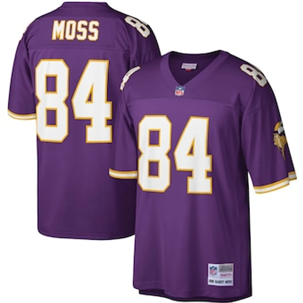 Men's Mitchell & Ness Randy Moss Purple Minnesota Vikings Legacy Replica Jersey