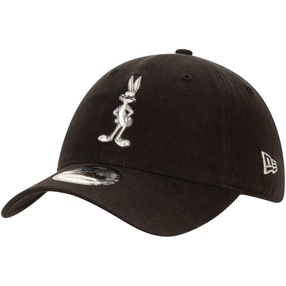 Men's New Era Bugs Bunny Black Looney Tunes 9TWENTY Adjustable Hat