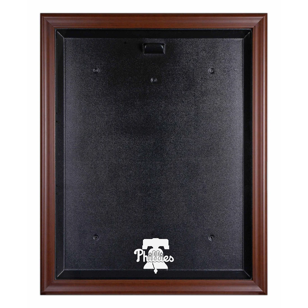 Philadelphia Phillies Brown Framed 2019 Logo Jersey Display Case