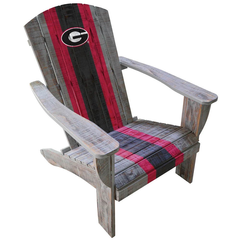 Imperial Gray Georgia Bulldogs Wooden Adirondack Chair