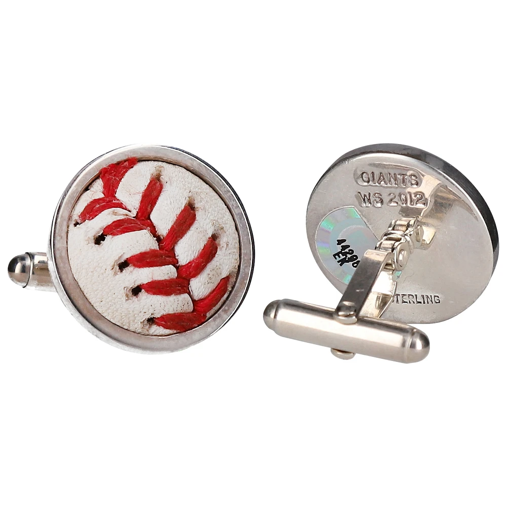 Tokens and Icons San Francisco Giants World Series Game-Used Baseball Cuff Links