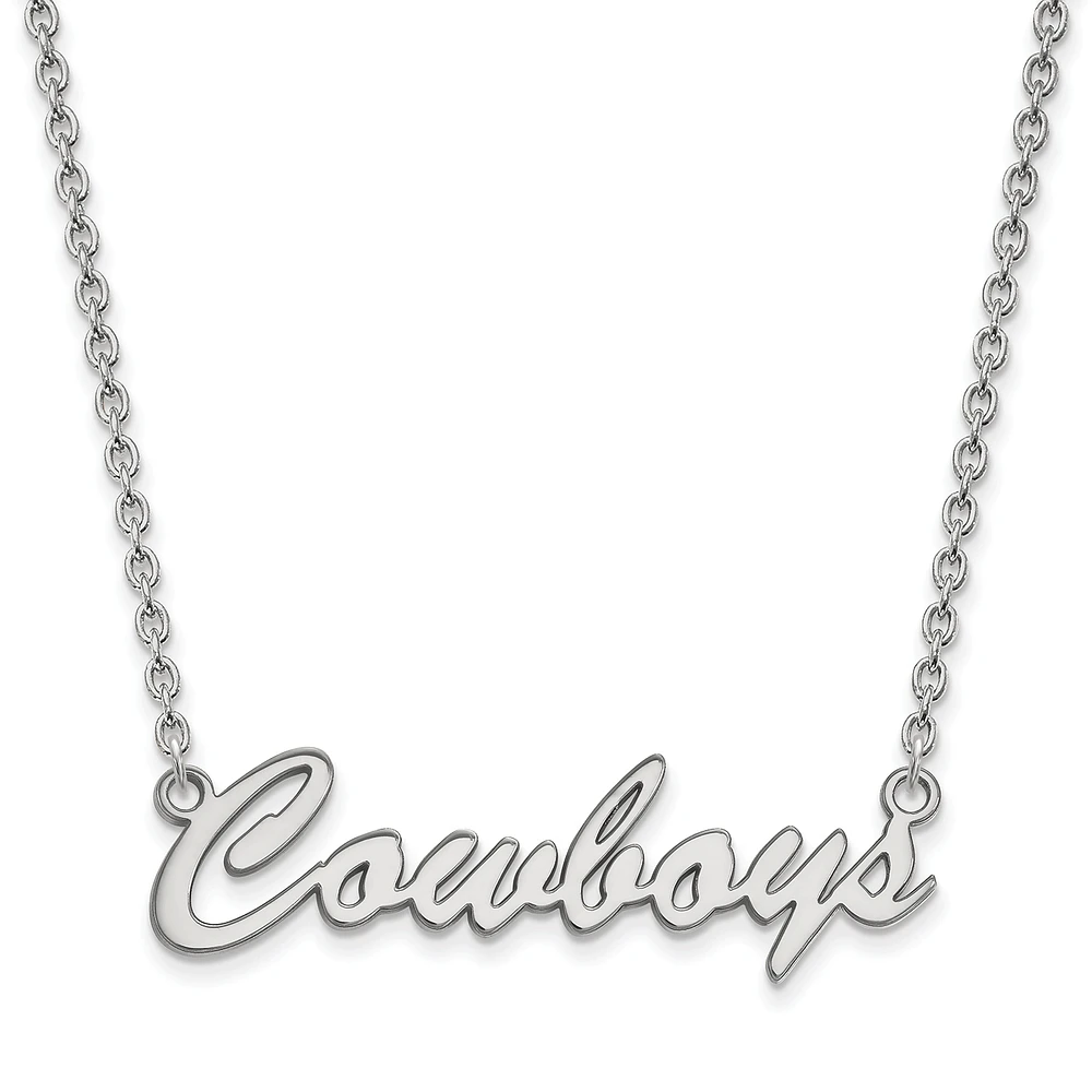 Women's Oklahoma State Cowboys Sterling Silver Script Necklace