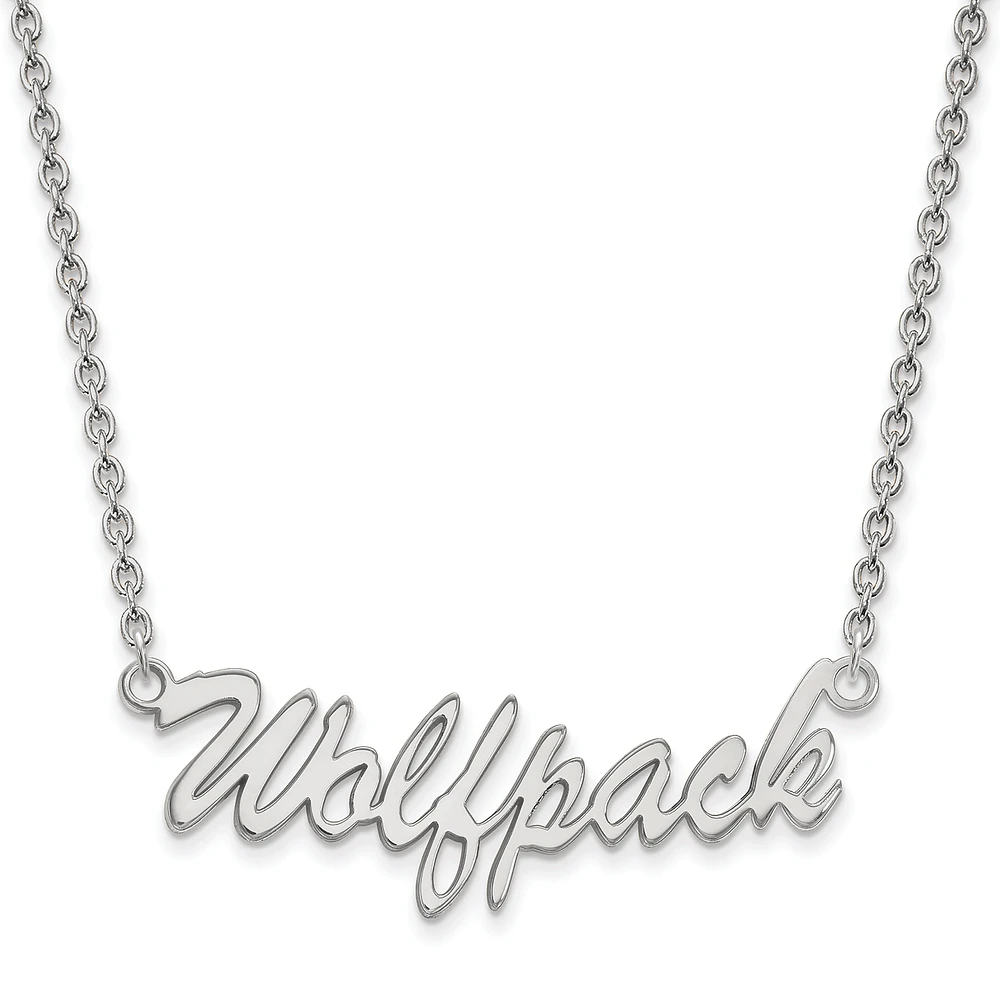 Women's NC State Wolfpack Sterling Silver Script Necklace