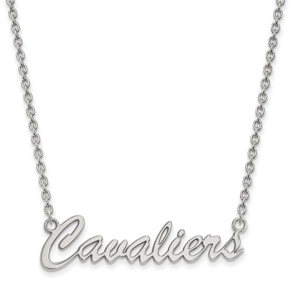 Women's Virginia Cavaliers Vintage Sterling Silver Script Necklace