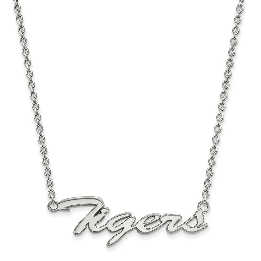 Women's LSU Tigers Sterling Silver Script Necklace