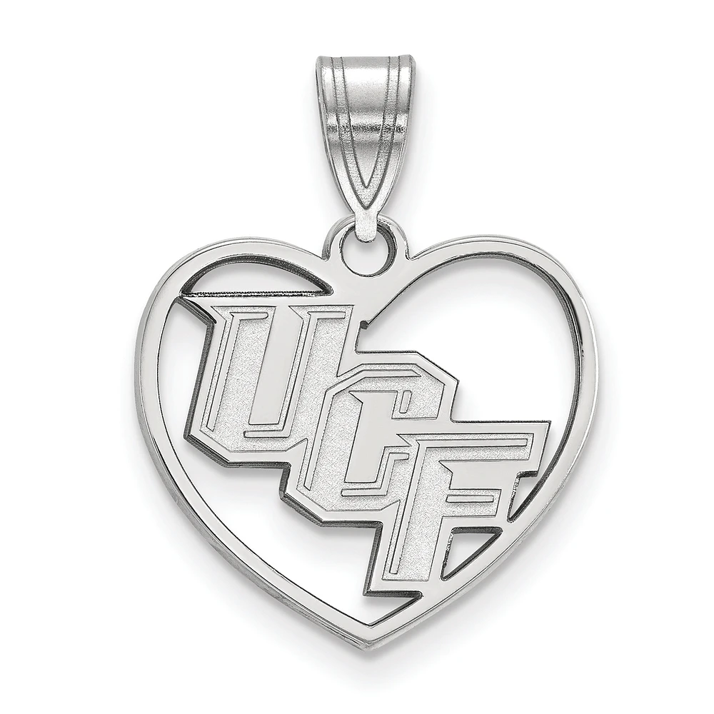 Women's UCF Knights Sterling Silver Logo Heart Pendant