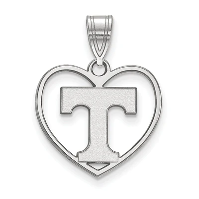 Women's Tennessee Volunteers Sterling Silver Logo Heart Pendant