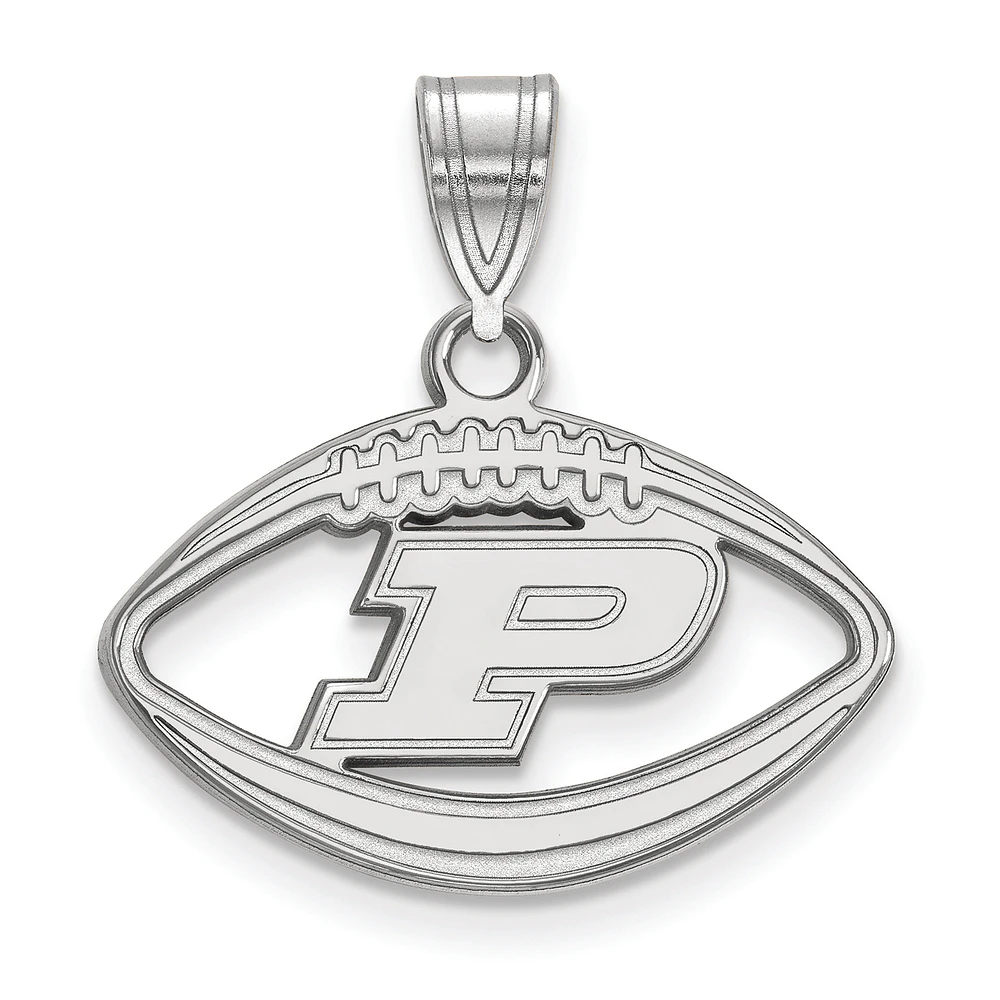 Women's Purdue Boilermakers Sterling Silver Logo Football Pendant
