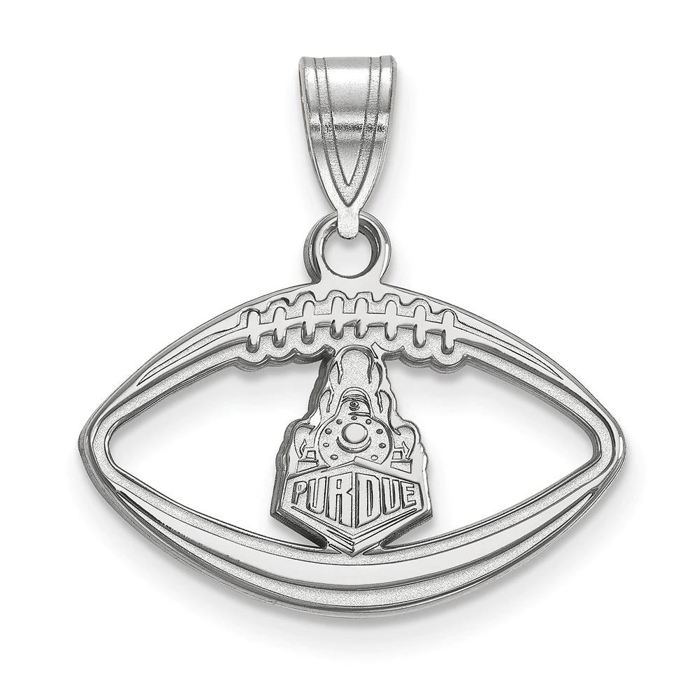 Women's Purdue Boilermakers Sterling Silver Secondary Logo Football Pendant