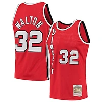 Men's Mitchell & Ness Bill Walton Red Portland Trail Blazers 1976/77 Hardwood Classics Swingman Jersey