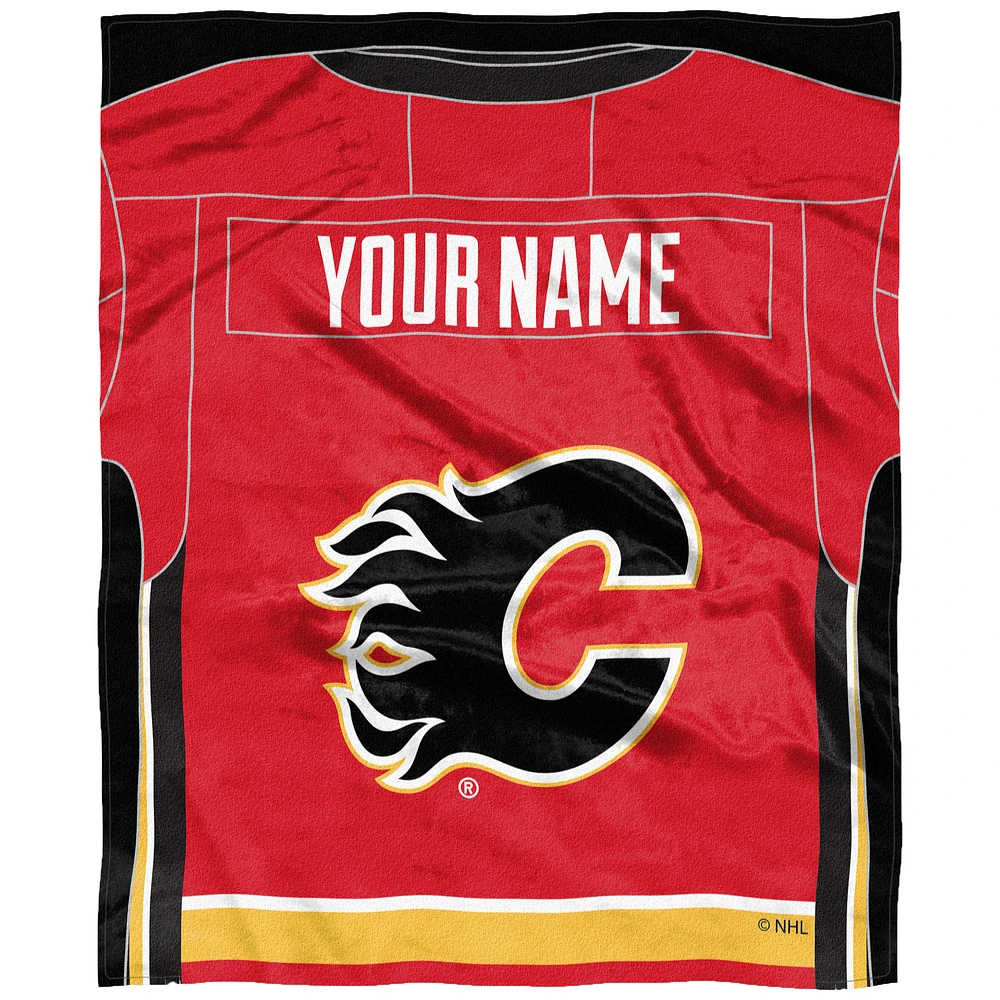 The Northwest Company Calgary Flames 50'' x 60'' Personalized Silk Touch Throw