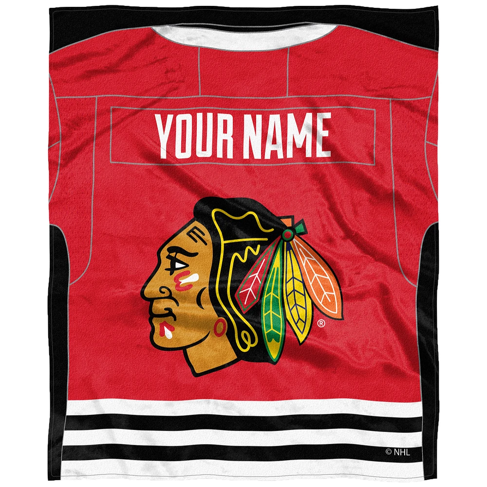 The Northwest Company Chicago Blackhawks 50'' x 60'' Personalized Silk Touch Throw