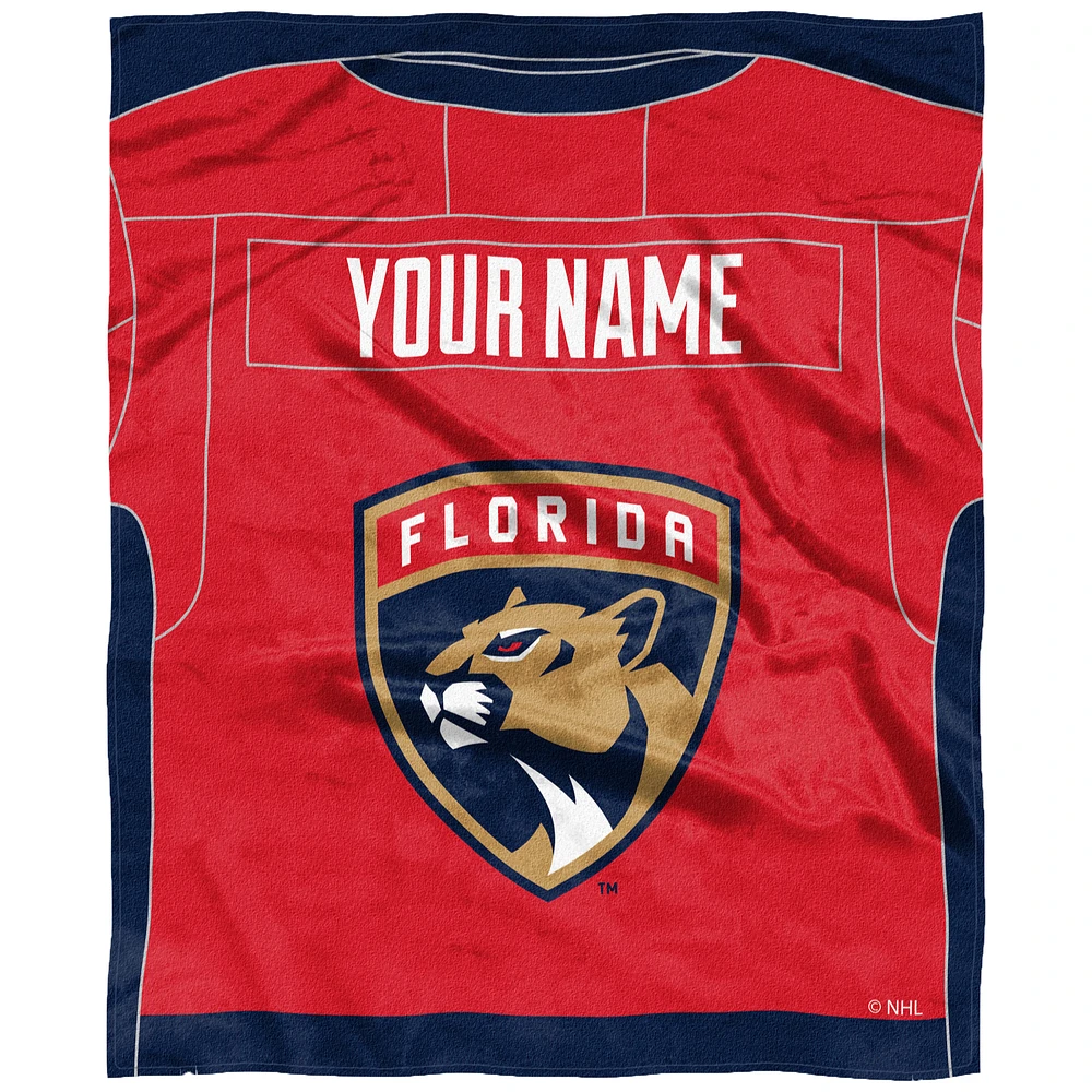 The Northwest Company Florida Panthers 50'' x 60'' Personalized Silk Touch Throw