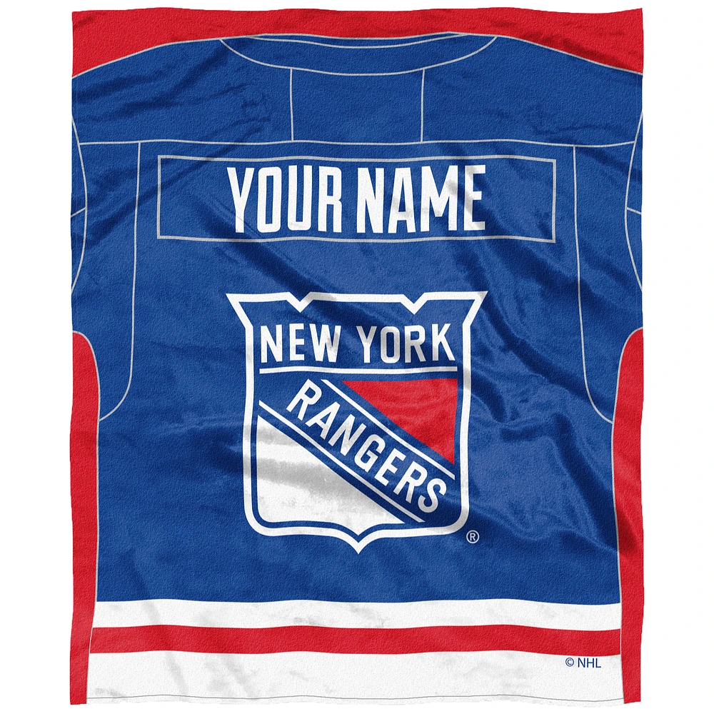 The Northwest Company New York Rangers 50'' x 60'' Personalized Silk Touch Throw