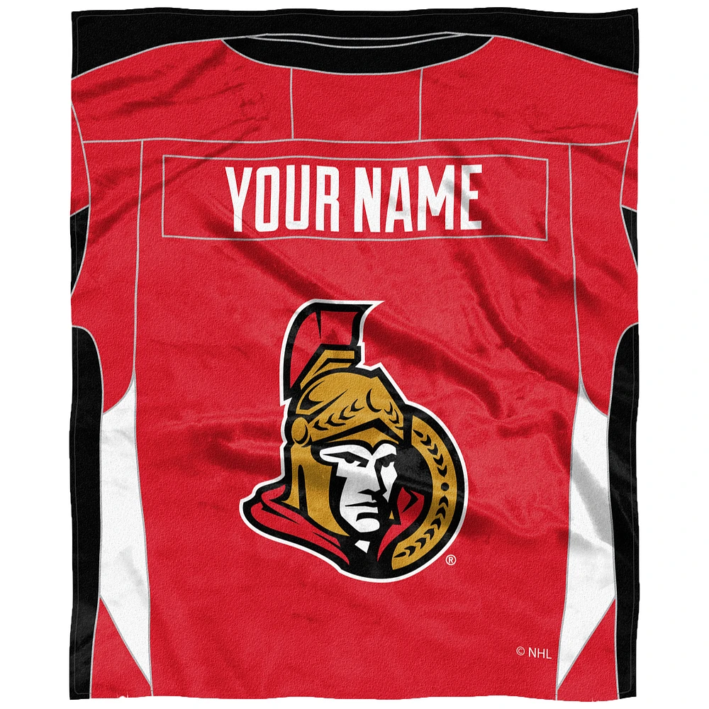 The Northwest Company Ottawa Senators 50'' x 60'' Personalized Silk Touch Throw