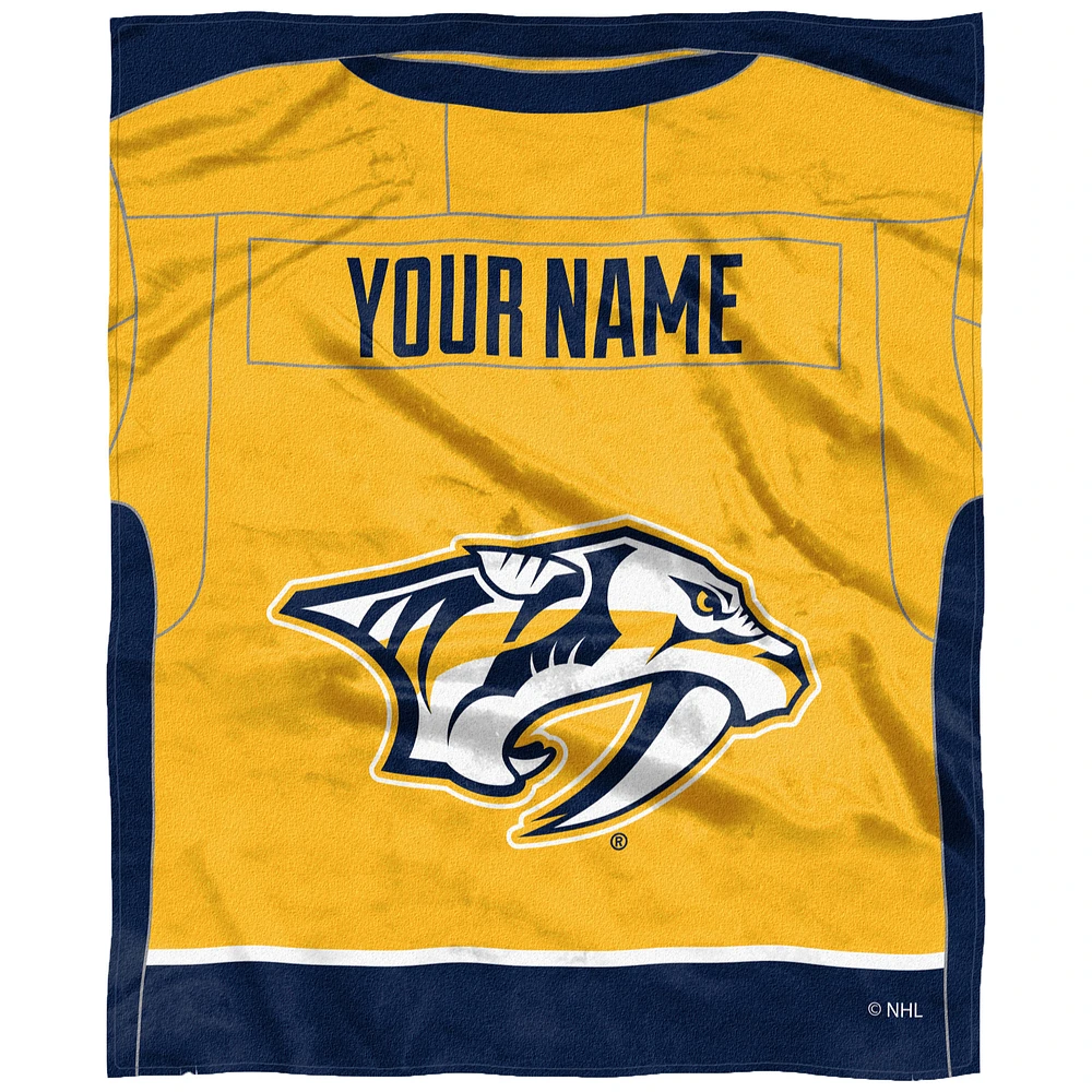The Northwest Company Nashville Predators 50'' x 60'' Personalized Silk Touch Throw