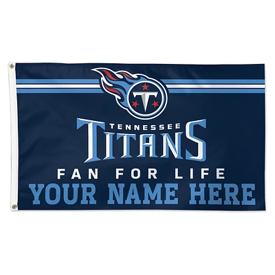 WinCraft Tennessee Titans 3' x 5' One-Sided Deluxe Personalized Flag