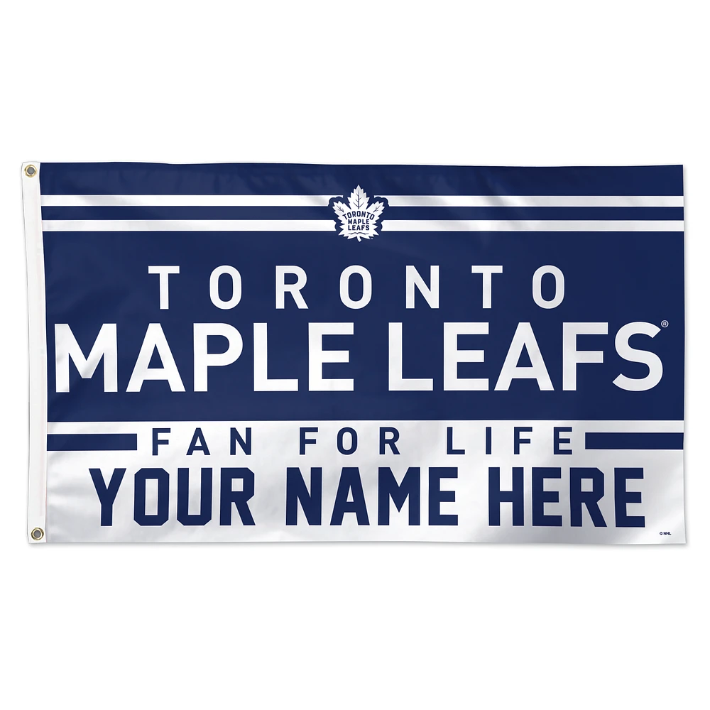 WinCraft Toronto Maple Leafs 3' x 5' One-Sided Deluxe Personalized Flag