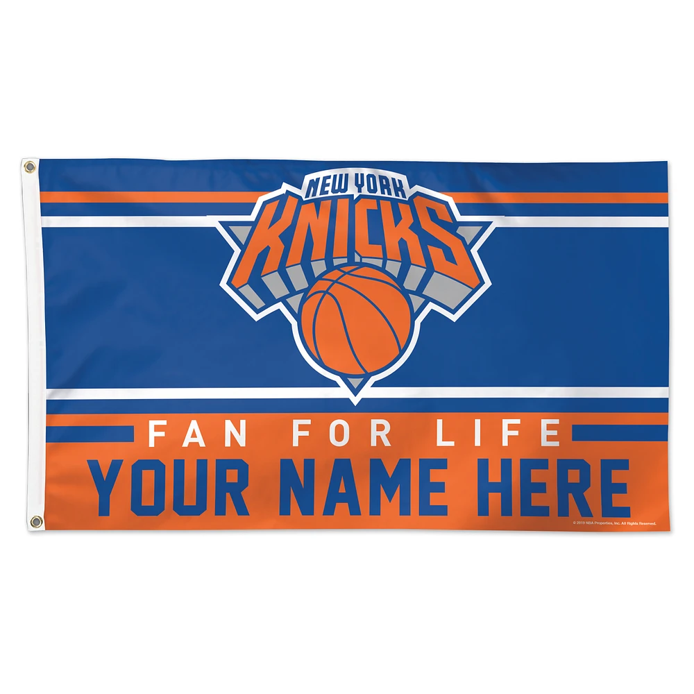 WinCraft New York Knicks 3' x 5' One-Sided Deluxe Personalized Flag
