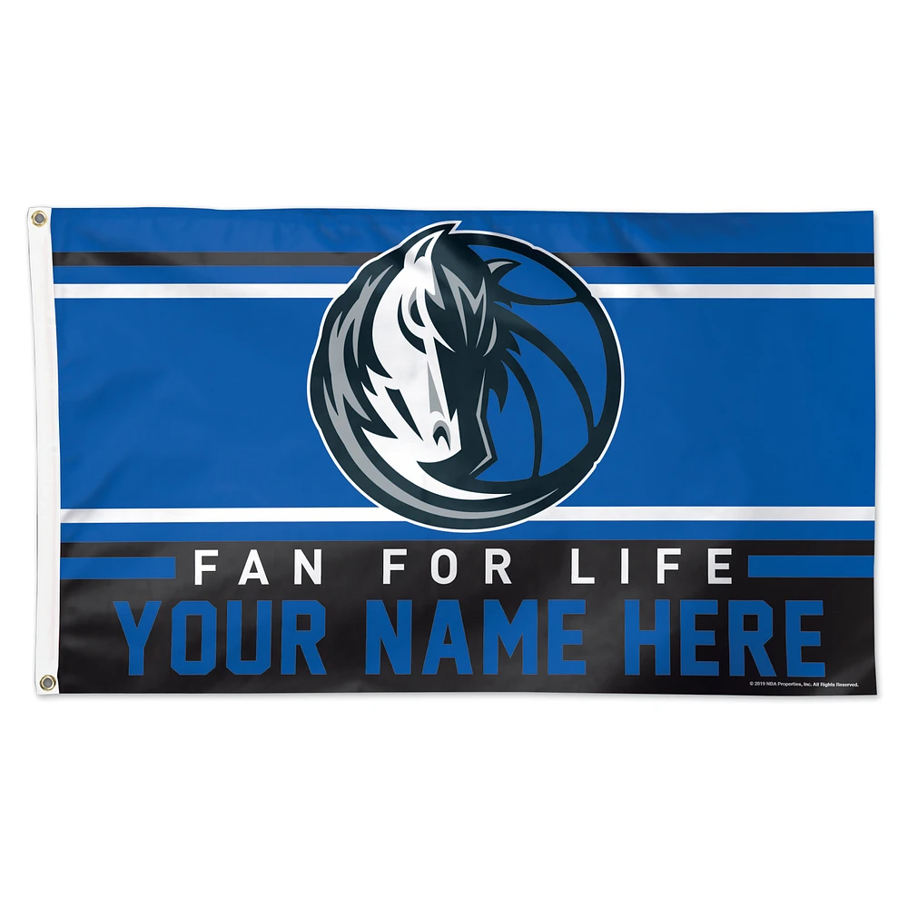 WinCraft Dallas Mavericks 3' x 5' One-Sided Deluxe Personalized Flag
