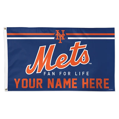 WinCraft New York Mets 3' x 5' One-Sided Deluxe Personalized Flag