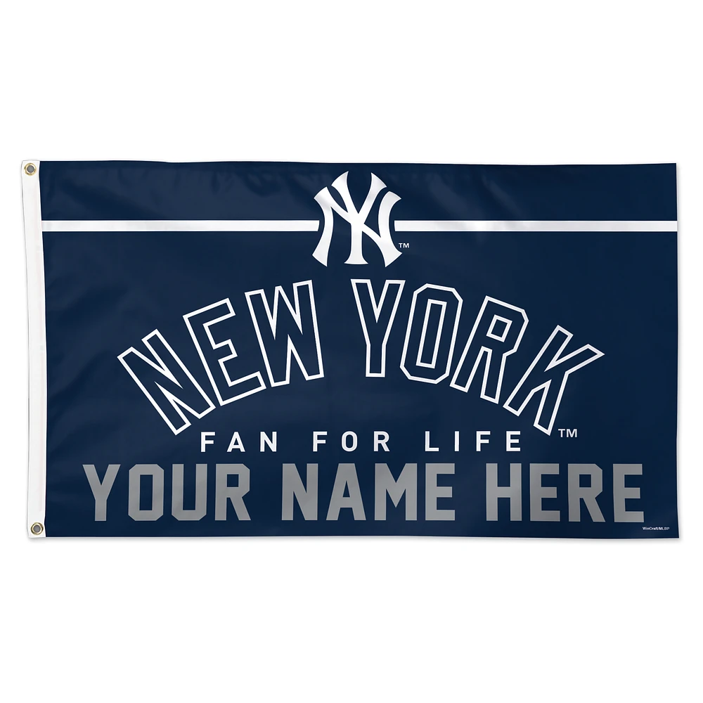 WinCraft New York Yankees 3' x 5' One-Sided Deluxe Personalized Flag