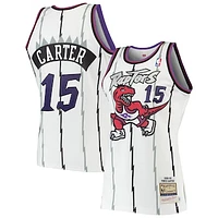 Men's Mitchell & Ness Vince Carter White Toronto Raptors 1998/99 Hardwood Classics Authentic Jersey