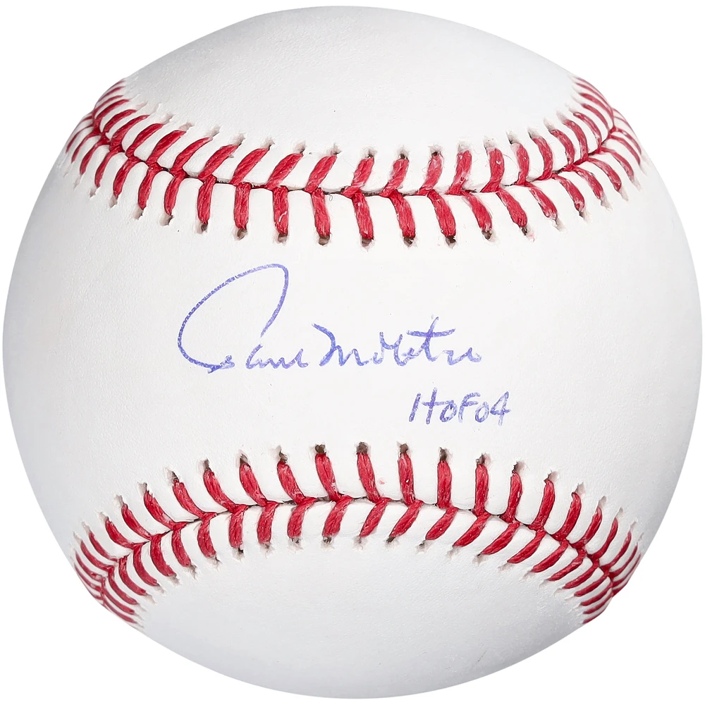 Paul Molitor Milwaukee Brewers Autographed Baseball with "HOF 04" Inscription