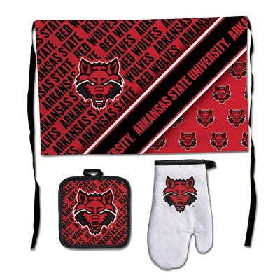 WinCraft Arkansas State Red Wolves 3-Piece Barbecue Set