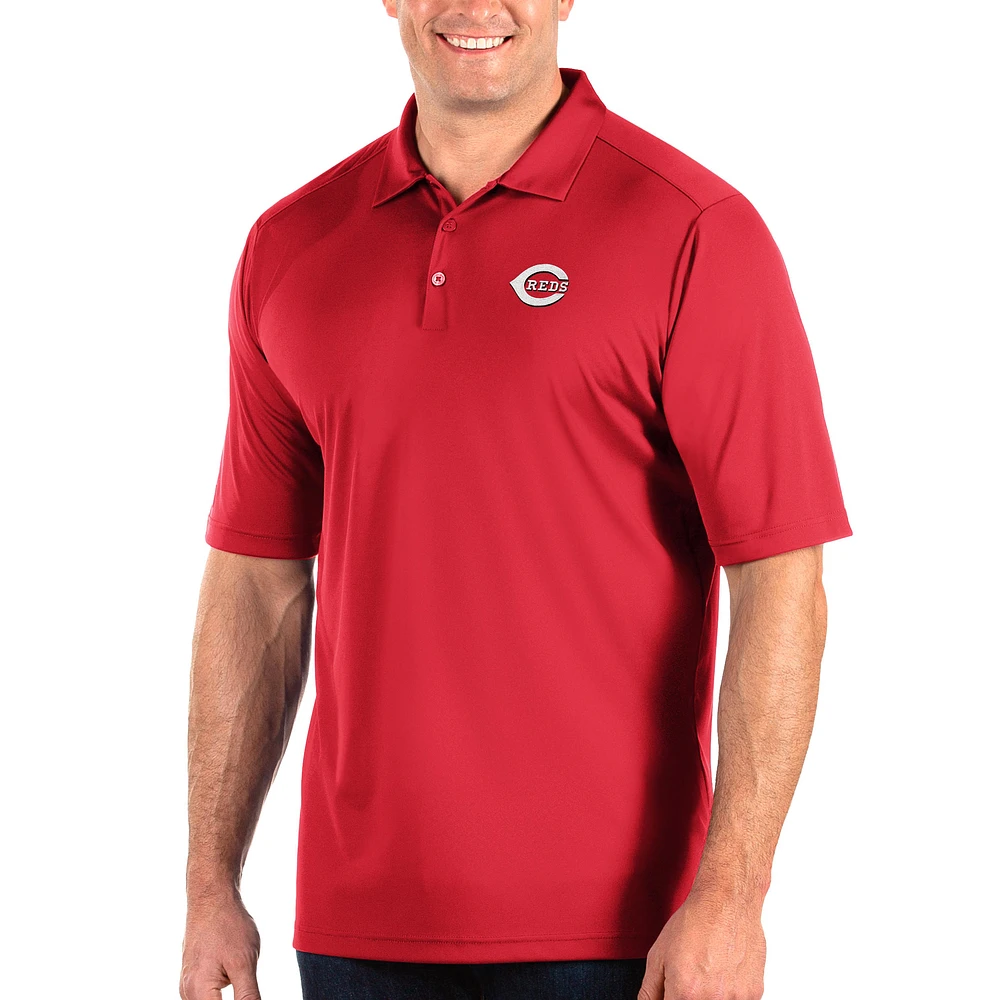 Men's Antigua Red Cincinnati Reds Big & Tall Tribute Polo