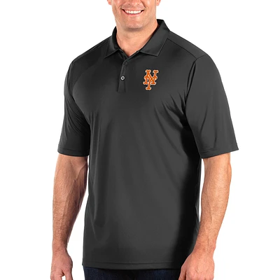 Men's Antigua Gray New York Mets Big & Tall Tribute Polo