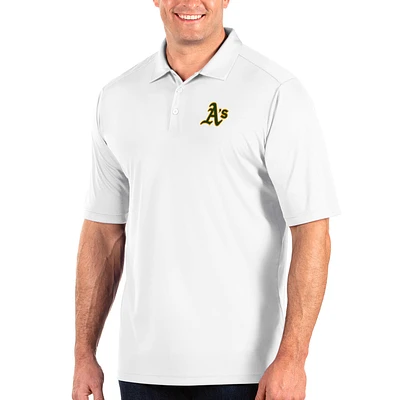 Men's Antigua White Athletics Big & Tall Tribute Polo